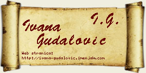 Ivana Gudalović vizit kartica
